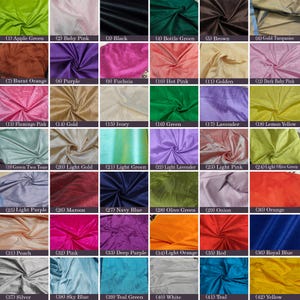 48 Farben Rohseide Dupioni Stoff, Handloom Dupioni Seidenstoff, Faux Dupioni Seidenstoff, Kleidstoff für Brautkleid Meterware