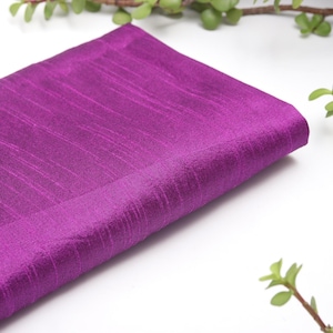Tela dupioni morada opaca, tela dupioni morada para vestidos por metros, tela de seda dupioni sintética, tela dupioni para cortinas