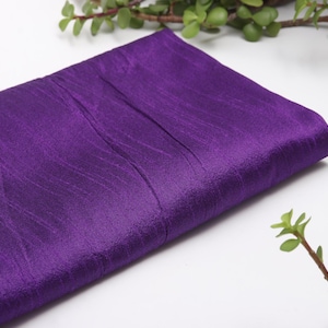 Purple Dupioni Fabric, Purple Dupioni Gown Fabric For Dresses By The Yards, Faux Dupioni Silk Fabric, Curtain Dupioni Fabric