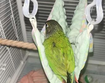 Adorable Mini Hammock for Small Pets - Ultra Lightweight & Cozy Flannel Bed for Sugar Gliders, Mice, Birds - 20x20cm / 30x30cm