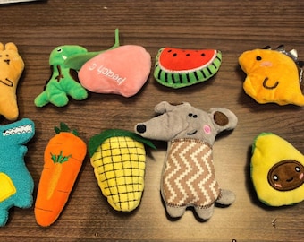 10 PCS Catnip Plush Toys for Cats w/ 2 Crinkle Balls – Durable, Handmade, Ugly-Cute Chew Toys for Play & Teeth Cleaning