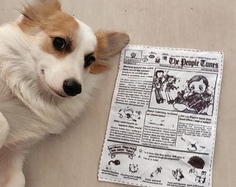 3 juguetes masticables de papel arrugado para perros - Juguete de dentición ruidoso para cachorros pequeños y medianos - Diversión duradera para aliviar el aburrimiento (25 × 18 cm)