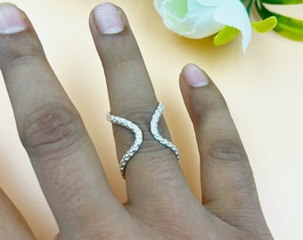 Adjustable Sterling Silver Ring, Arthritis Ring, Splint Knuckle Ring, Thumb Ring, Gift for Women, Simple Midi Ring, Splint ring