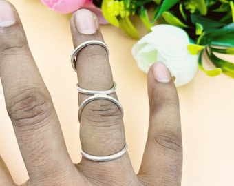 Arthritis Trigger Finger Ring, Mallet Finger Handmade Ring, Full Finger Ring, Knuckle support  splint, Women Splint Ring, New Splint style