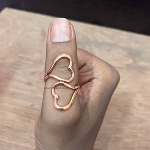 Sterling Silver Double Band Thumb Splint Ring: Adjustable Arthritis Knuckle Support