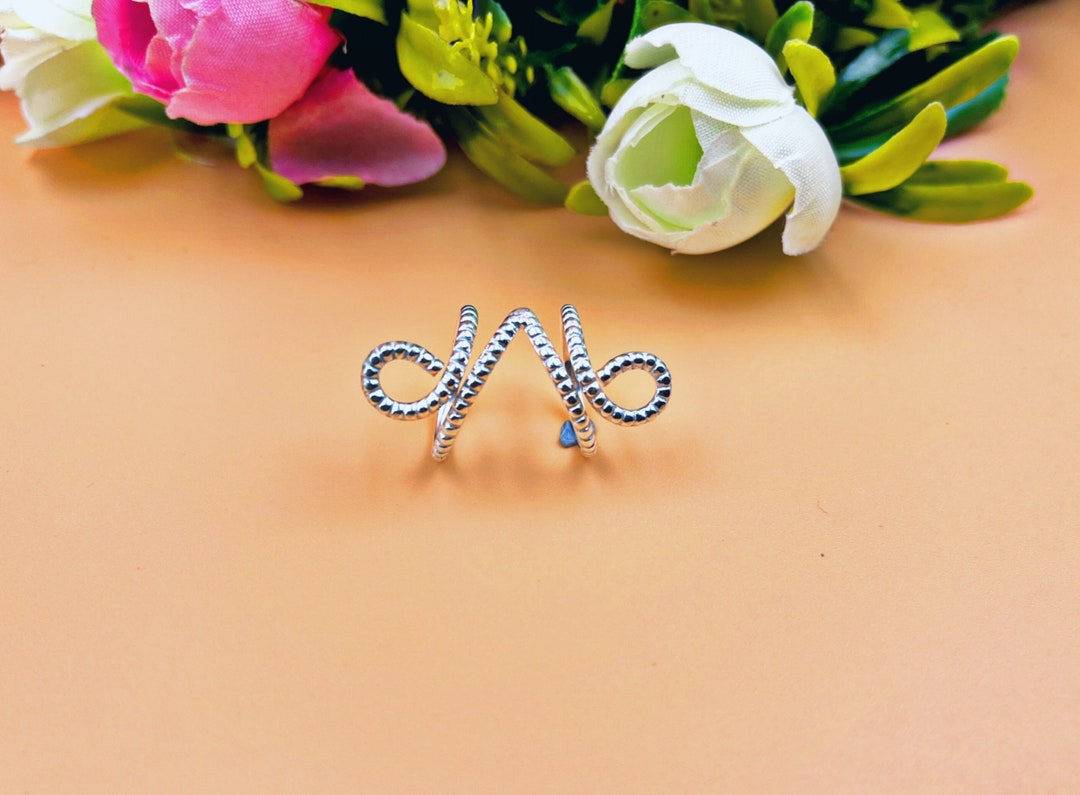 Sterling Silver Splint Ring splint Ring Silver Lateral Etsy