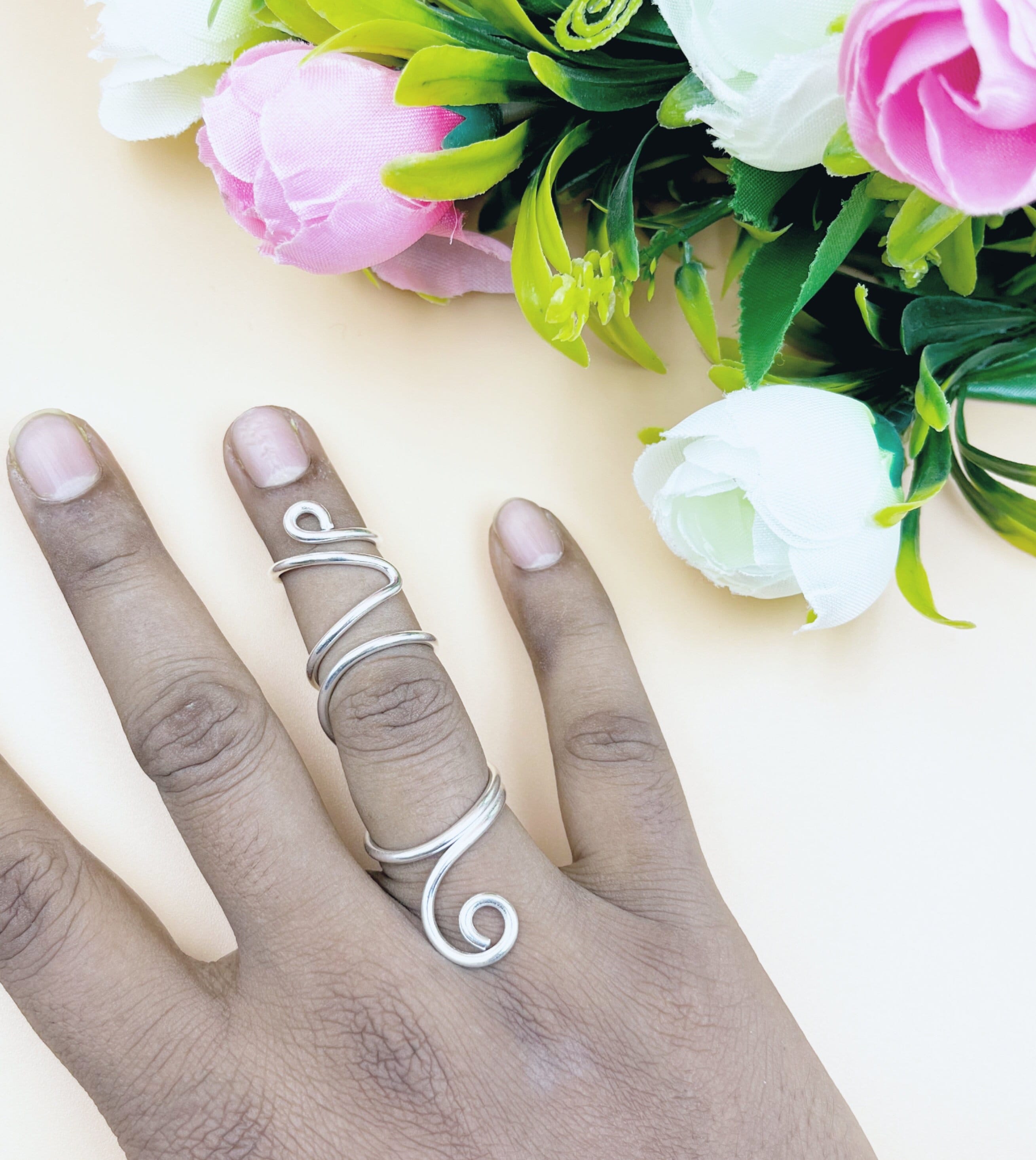 Arthritis Full Finger splint, Arthritis Trigger splint Ring, EDS Splint Ring, Splint For All Joints knuckle support, Splint Arthritis Ring