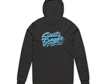 Sweat & Swagger Logo Hoodie Tee | Long Sleeve Hooded Shirt