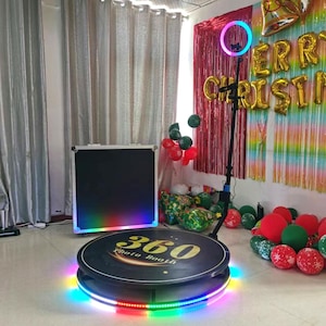 Automatic 360 Photo Booth For Party Wedding Business, Automatic Spinning, Portable Selfie Spinner, 360Photobooth Machine