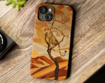 Cheetah iPhone Case, Cheetah Cell Phone Case, Cheetah Phone Case, iPhone 15, Jungle Cat, African Phone Case