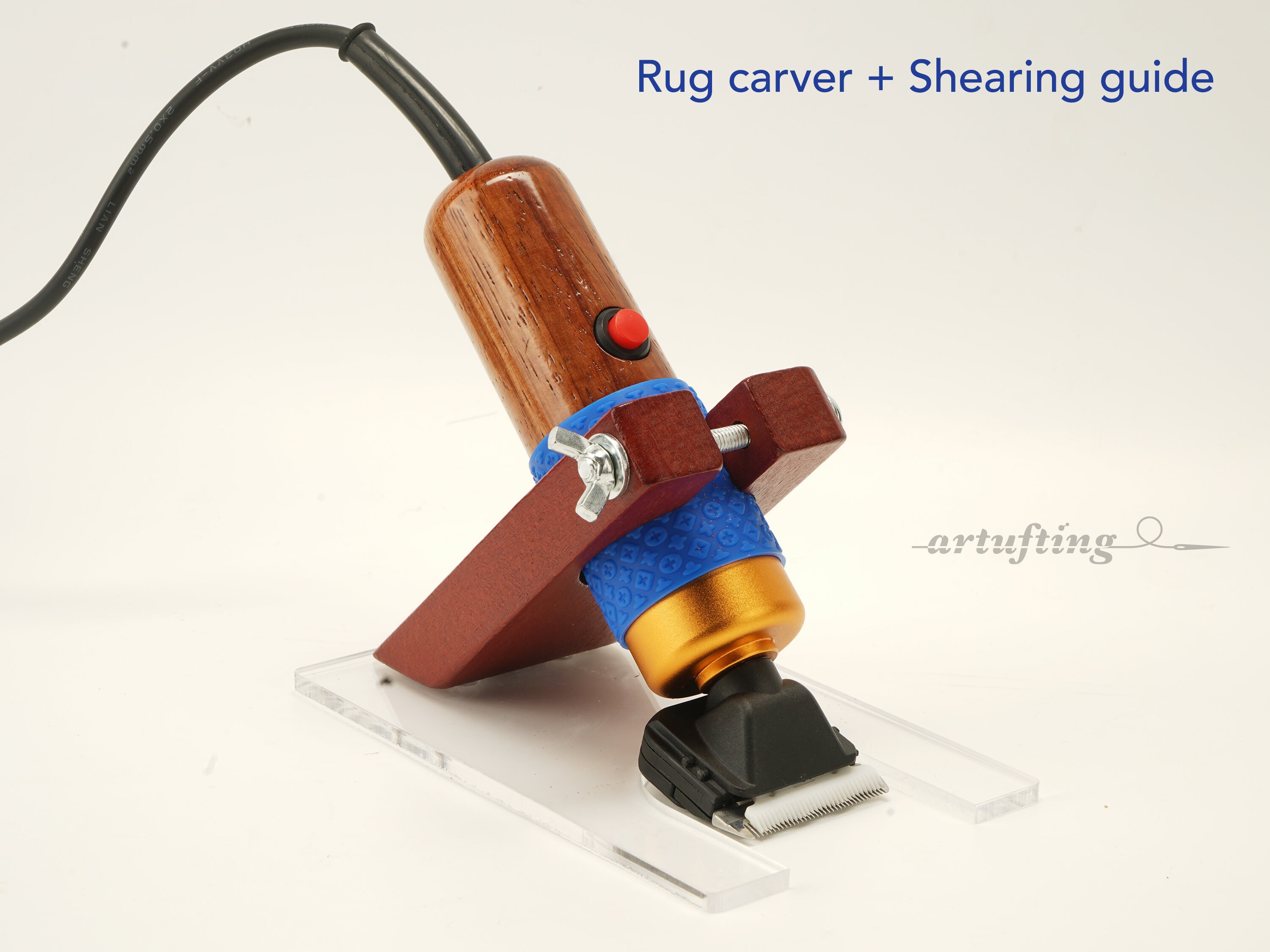 Rug Carver Carpet Carving Tool Carving Machine With Wooden Handle