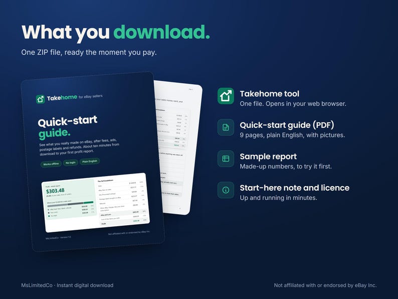 eBay Profit Calculator and Sales Tracker for Resellers, Spreadsheet Alternative, Real Profit After Fees