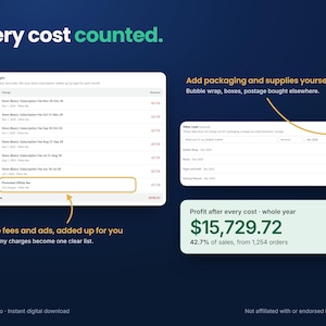 eBay Profit Calculator and Sales Tracker for Resellers, Spreadsheet Alternative, Real Profit After Fees
