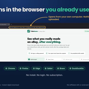 eBay Profit Calculator and Sales Tracker for Resellers, Spreadsheet Alternative, Real Profit After Fees