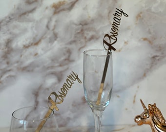 Bridal shower Custom Stirrer | Wedding Drink Stirrer | Drink Label | Wedding Drink Charm | Galentine’s Day | Bachelorette Party Favor