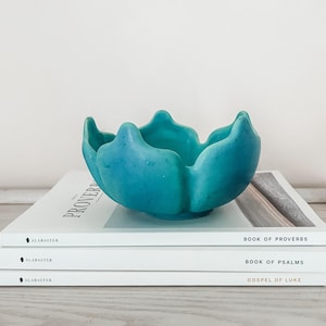 Vintage Van Briggle Turquoise Lotus Bowl: Colorado Pottery