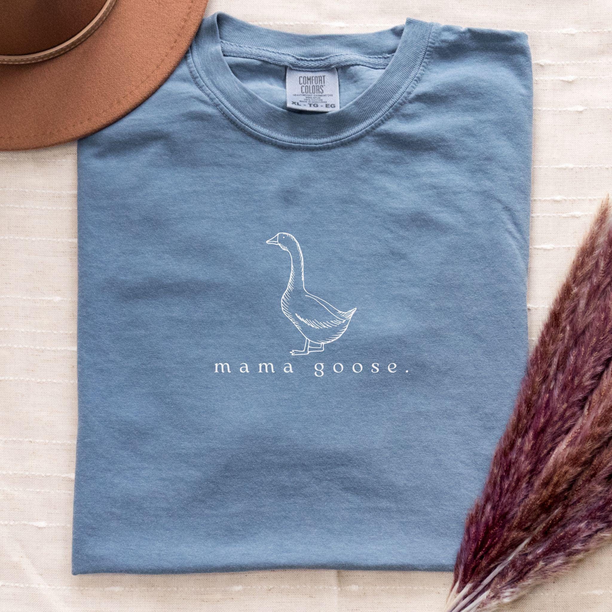 Mama Goose Comfort Colors Shirt: Vintage Style Mom Tee