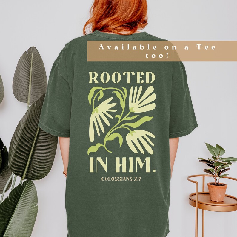bible verse rooted in him