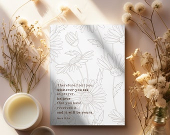 Christian Prayer Journal Christian Notebook for Prayer Meeting Journal Church Small Group Notebook for Bible Study Journal Christian Gift
