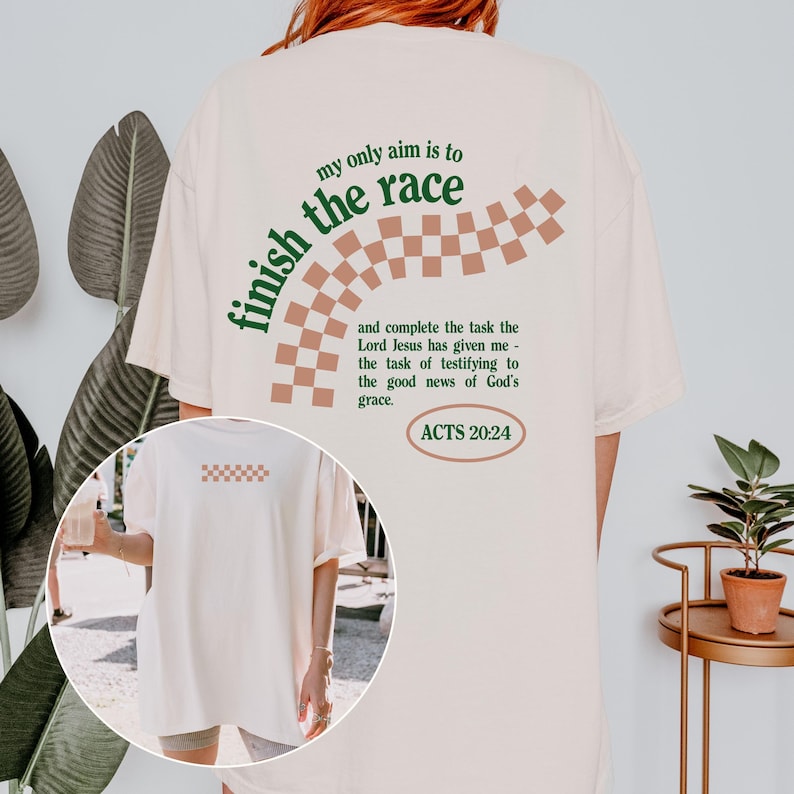 christian oversized tee bible verse
