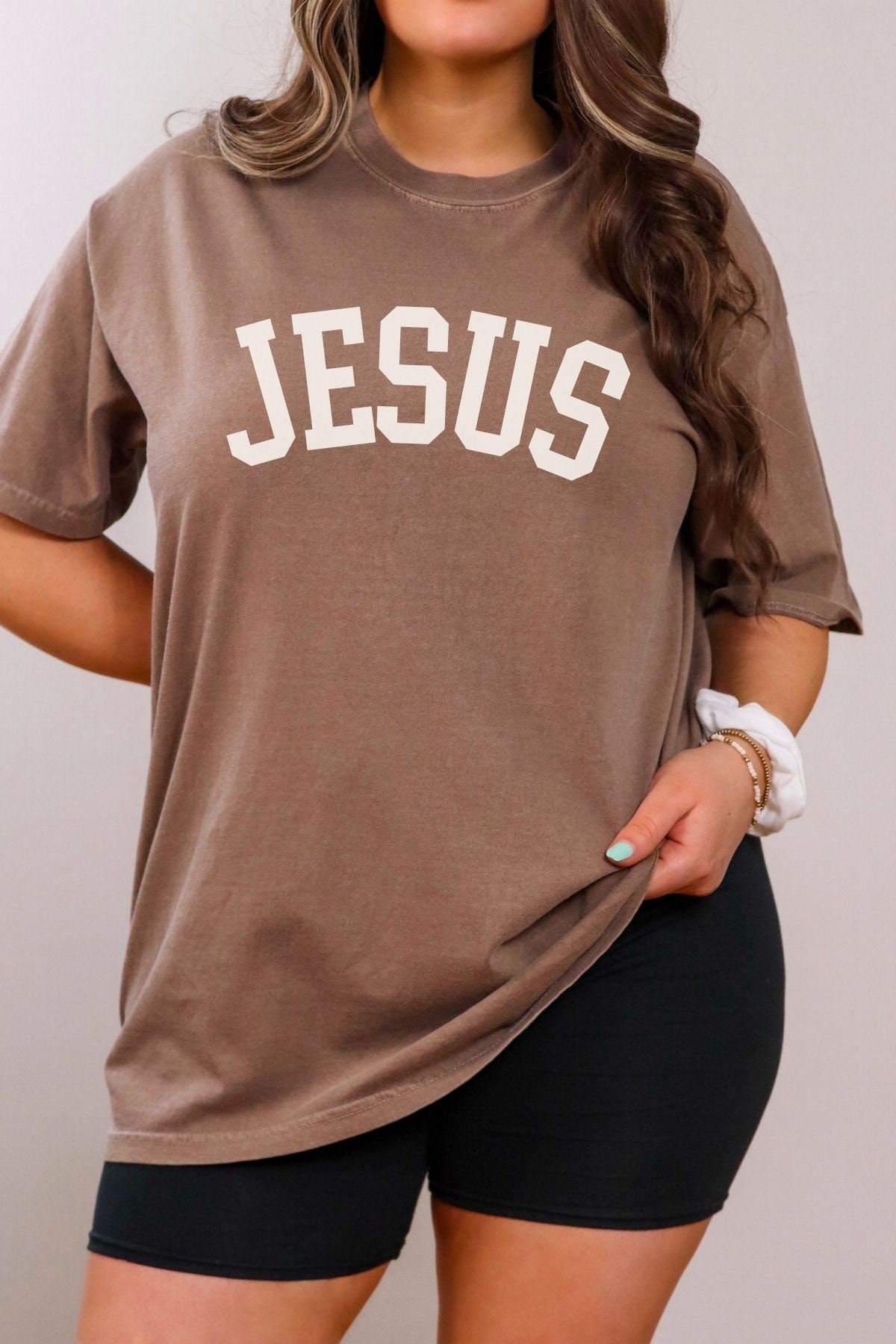Jesus Comfort Colors Shirt Varsity Christian Shirt Jesus Tee Christian ...