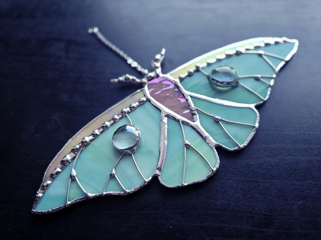 Stained Glass Moth - Etsy