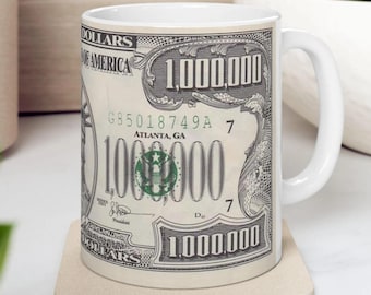 Money Pattern Mug Fun 100 Dollar Bill Coffee Cup Gift for Entrepreneurs  Business Lovers Hustlers - Etsy