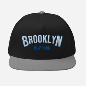 Brooklyn NY Flat Bill Hat, Yupoong 6007 5-Panel Flat-Bill Snapback Brooklyn NY Hat, Flat Bill Snapback Hat.