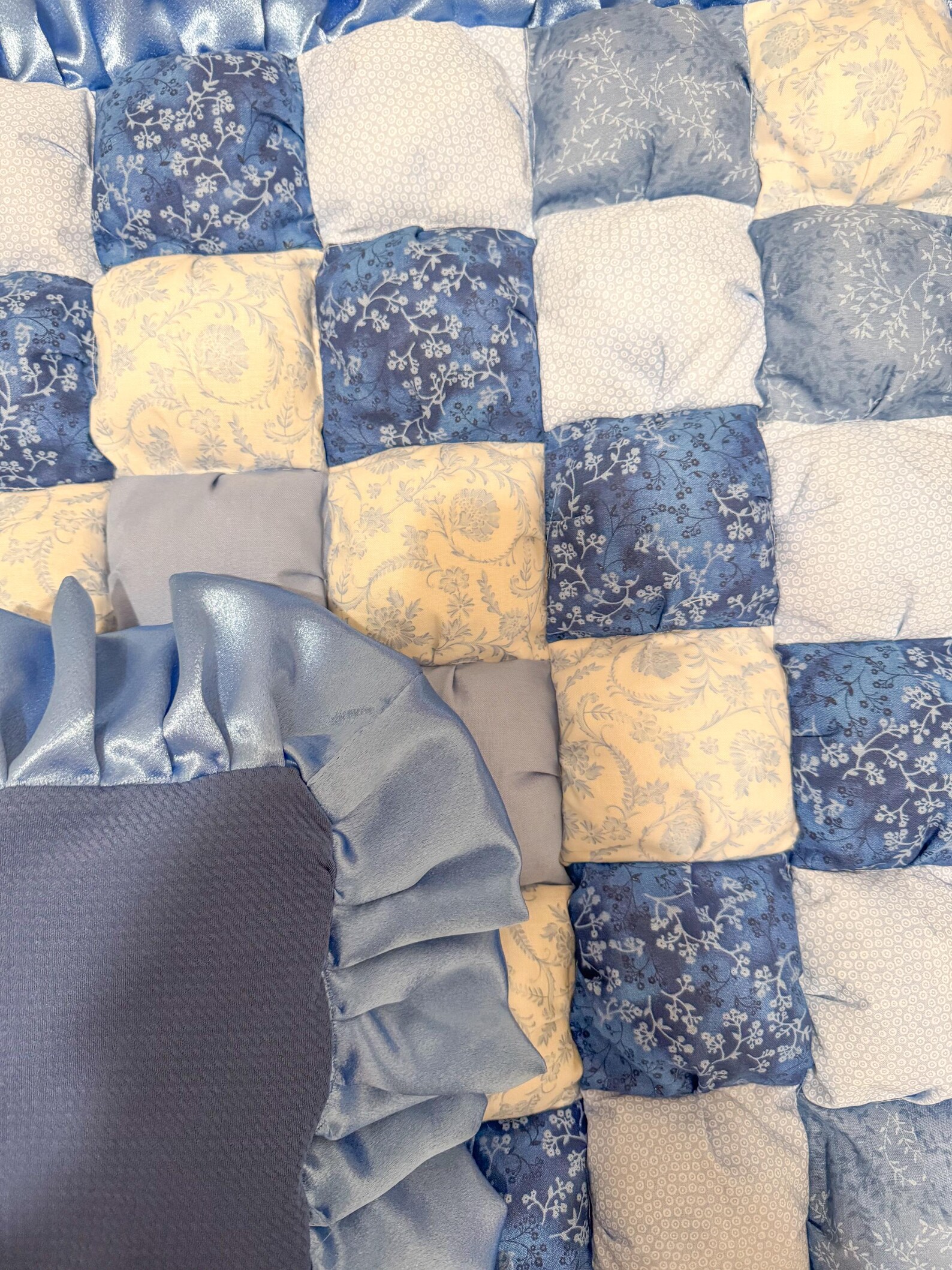 Blue Heathered Blanket