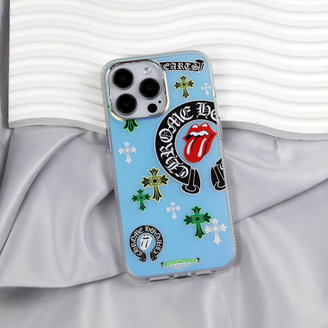 Chrome Hearts Radium Shooter Case Suede Mobile Phone Cover Cross Case