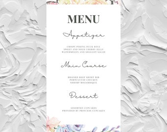 Jill - Exquisite Wedding Menu Template