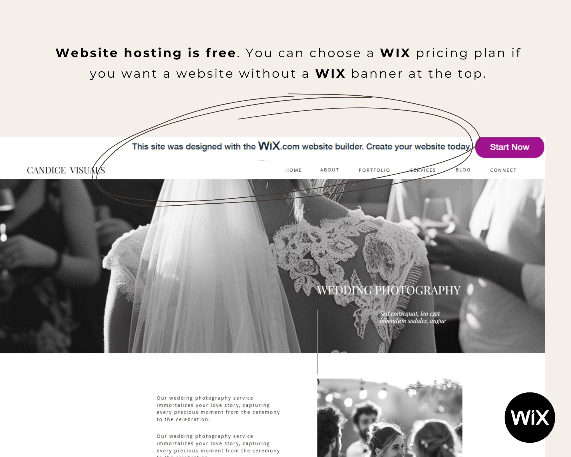 Minimalist Elegant Wedding Photographer Wix Website Template - Etsy