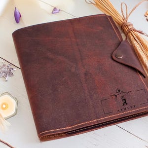 Portafolio personalizado para mujeres, regalo personalizado del Día del Trabajo, regalo empresarial corporativo, cartera empresarial, cartera de cuero grabada para él y ella