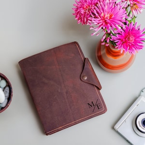 Portafolio de negocios de cuero personalizado, obsequio empresarial, obsequio de oficina para ella, portafolios personalizado, organizador de portafolios ejecutivo de cuero para hombre