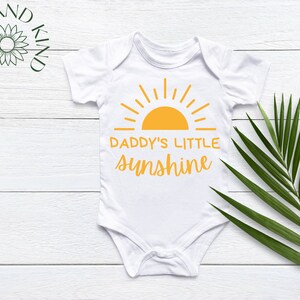 Daddy&#39;s little sunshine SVG cut file and PNG file | My only sunshine SVG | You are my sunshine