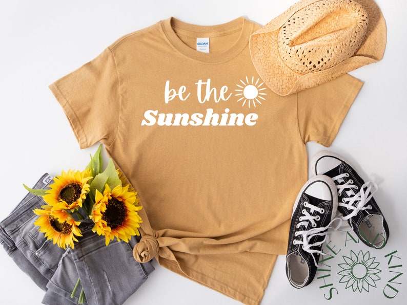 Be the Sunshine SVG Cut File and PNG File for Inspirational T-shirts ...