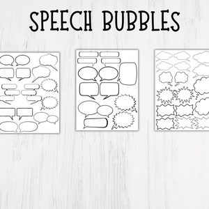 Comic Strip Template | Instant Download | Create Your Own Comic Book ...