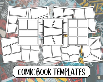 Plantilla de tira cómica en blanco: cómic de 30 páginas (descarga en PDF y PNG)