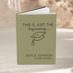 Personalized Graduation Journal: Keepsake Memory Book, Custom Name & Year