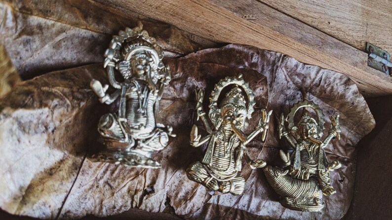 Moods of Ganesha Dokra Miniatures Collectibles image 9