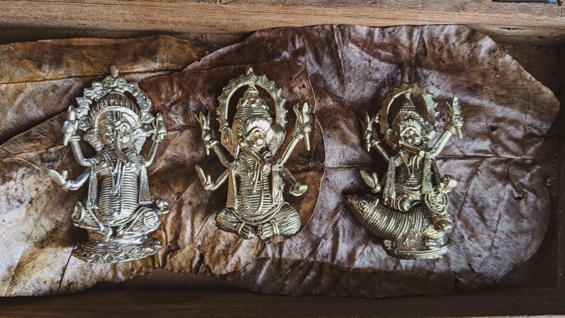 Moods of Ganesha Dokra Miniatures Collectibles image 10