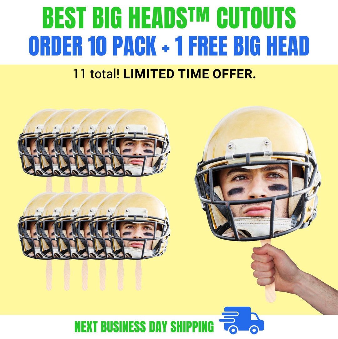 10 Pack Card Board Big Head Cutouts 12x18 Inch Heads On A Etsy