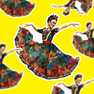 Frida Vinyl Sticker Inspirational Empowerement Gifts Spanish Sticker Mexican Gifts Water Bottle Sticker Feminist Artist