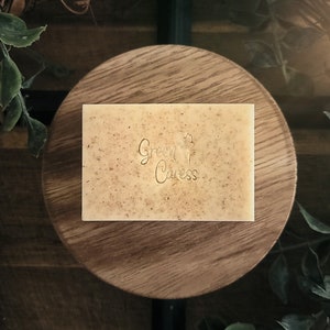 all natural exfoliating honey oatmeal handmade soap, organic artisan made soap bar for sensitive skin, moisturizing glycerin vegan soap gift