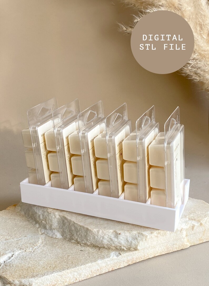 DIGITAL FILE Wax Melt STL Display Stand Clamshell Wax Melt Etsy