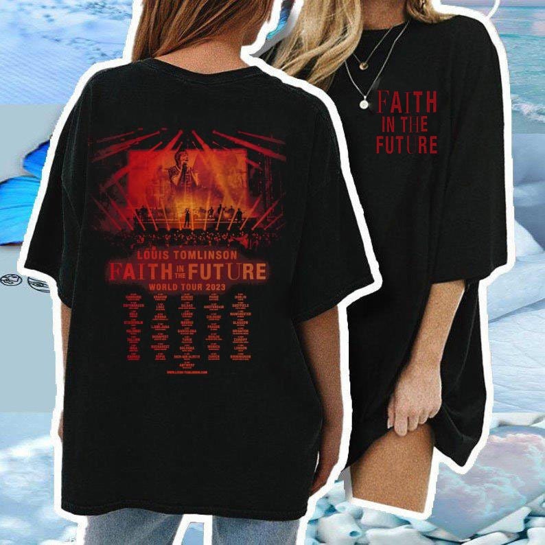 Faith In The Future World Tour 2023 Shirt, Louis Tomlinson Unisex Hoodie  Short Sleeve