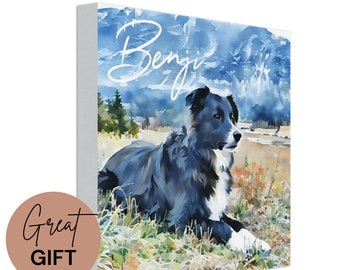 Custom Watercolor Painting from Photo | Personalized Watercolor Dog Cat Pet Family Portrait | Canvas Art or Digital | Unique Gift | Wall Art