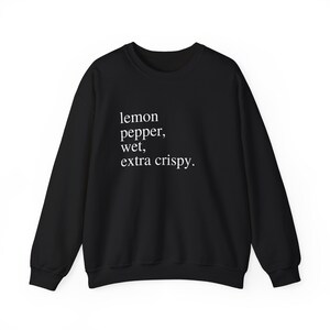 Citroenpeper extra krokant sweatshirt met ronde hals Foodie cadeau