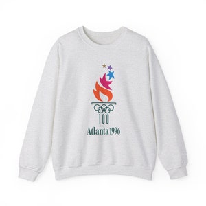 Vintage Logo 1996 Summer Games Lightweight Crewneck Sweatshirt Ash Grey (Limited Quantity), Comfy Sweater, Perfect Gift for Sports Fan