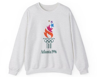 Vintage Logo 1996 Summer Games Lightweight Crewneck Sweatshirt Ash Grey (Limited Quantity), Comfy Sweater, Perfect Gift for Sports Fan